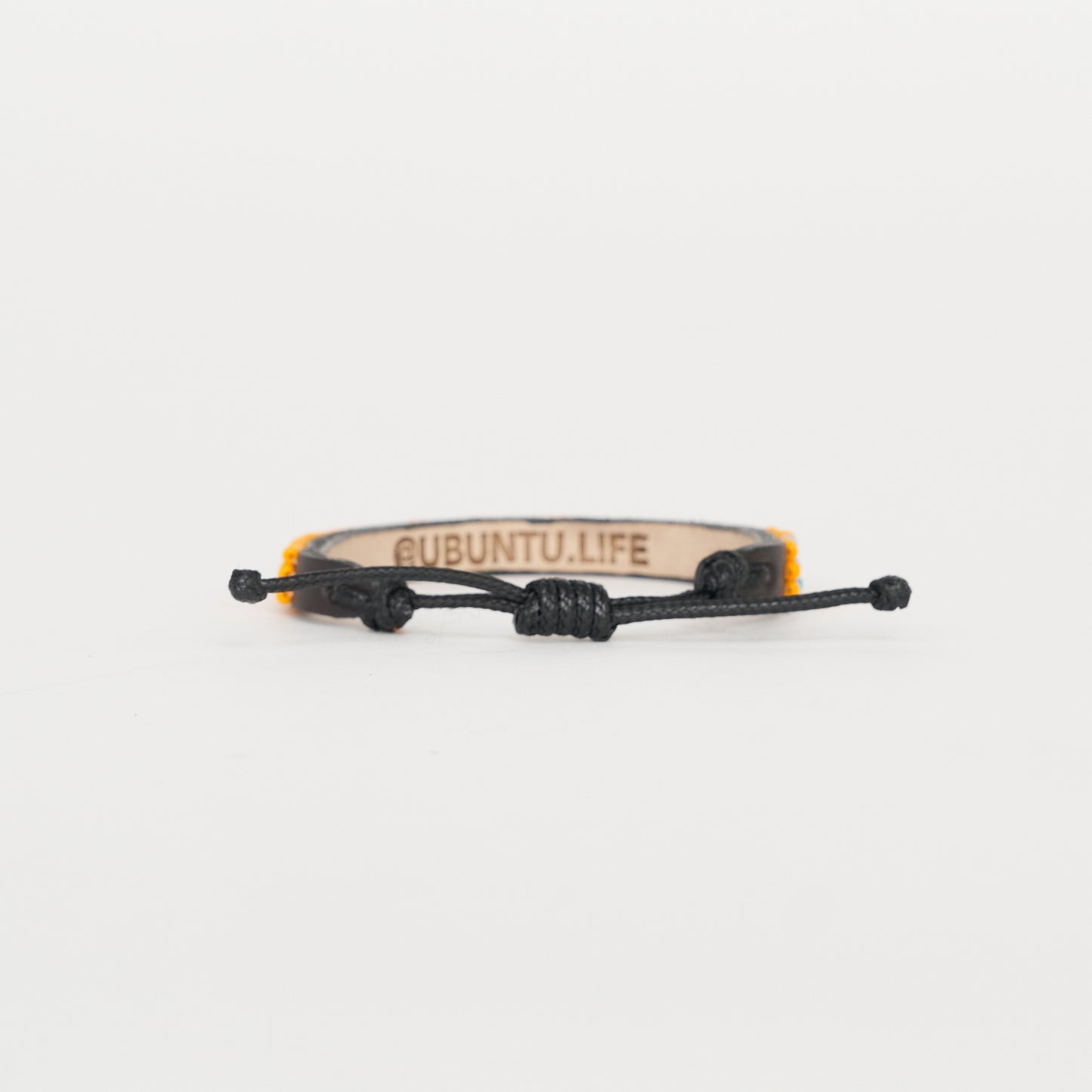 Skinny LOVE Bracelet - Orange/White