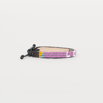 Skinny LOVE Bracelet - Purple/White