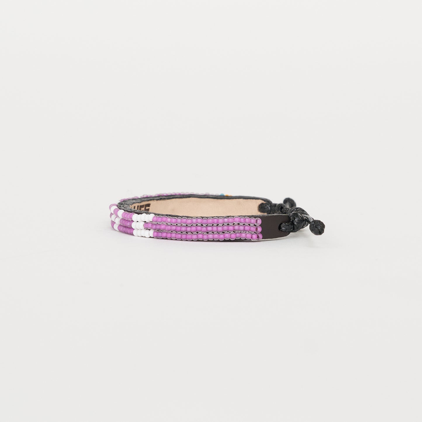 Skinny LOVE Bracelet - Purple/White