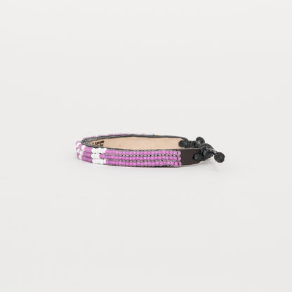 Skinny LOVE Bracelet - Purple/White