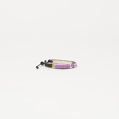 Skinny LOVE Bracelet - Purple/White