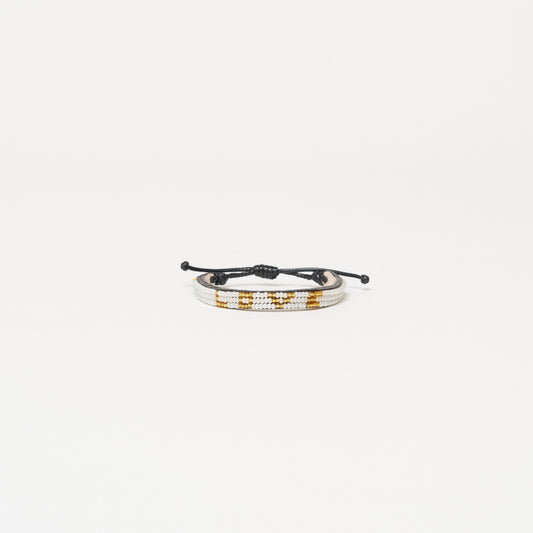 Skinny LOVE Bracelet - Pearl/Gold