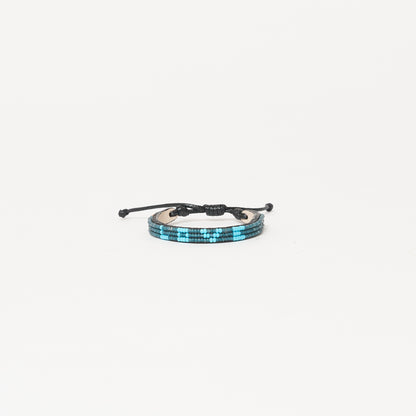 Skinny LOVE Bracelet - Blue Algae/Aqua Blue
