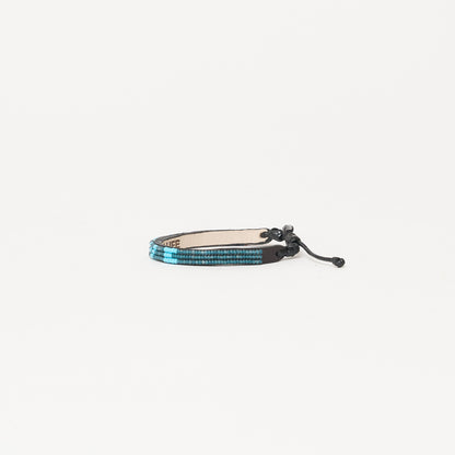 Skinny LOVE Bracelet - Blue Algae/Aqua Blue