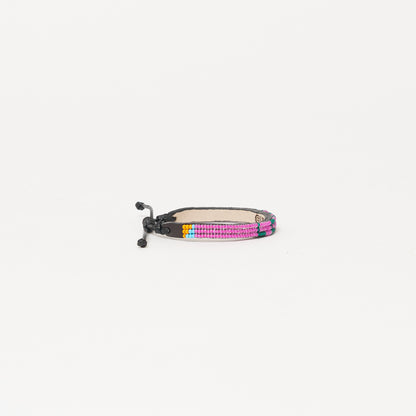 Skinny LOVE Bracelet - Pucker Pink/Forrest Green