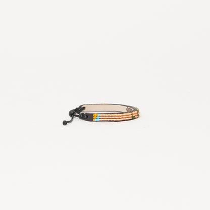 Skinny LOVE Bracelet - Orange Sorbet/Fatigue Green