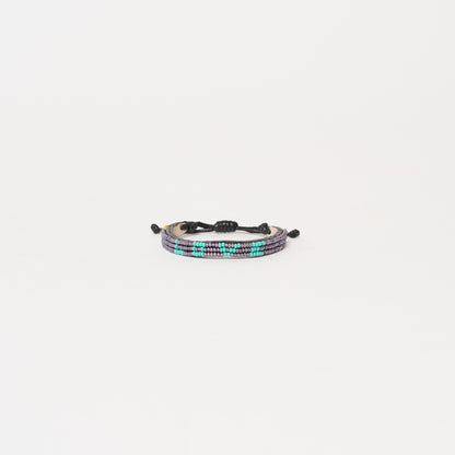 Skinny LOVE Bracelet - Lilac/Aqua