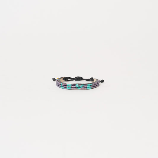 Skinny LOVE Bracelet - Lilac/Aqua