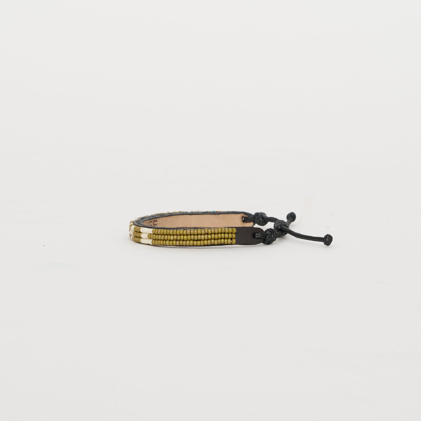 Skinny LOVE Bracelet - Sage/Cream