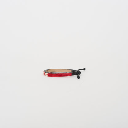 Skinny LOVE Bracelet - Crimson/Cream