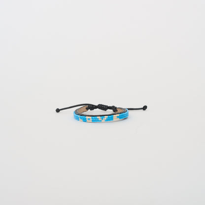 Skinny LOVE Bracelet - Azure/Cream