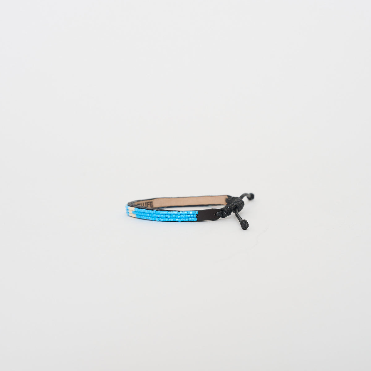 Skinny LOVE Bracelet - Azure/Cream
