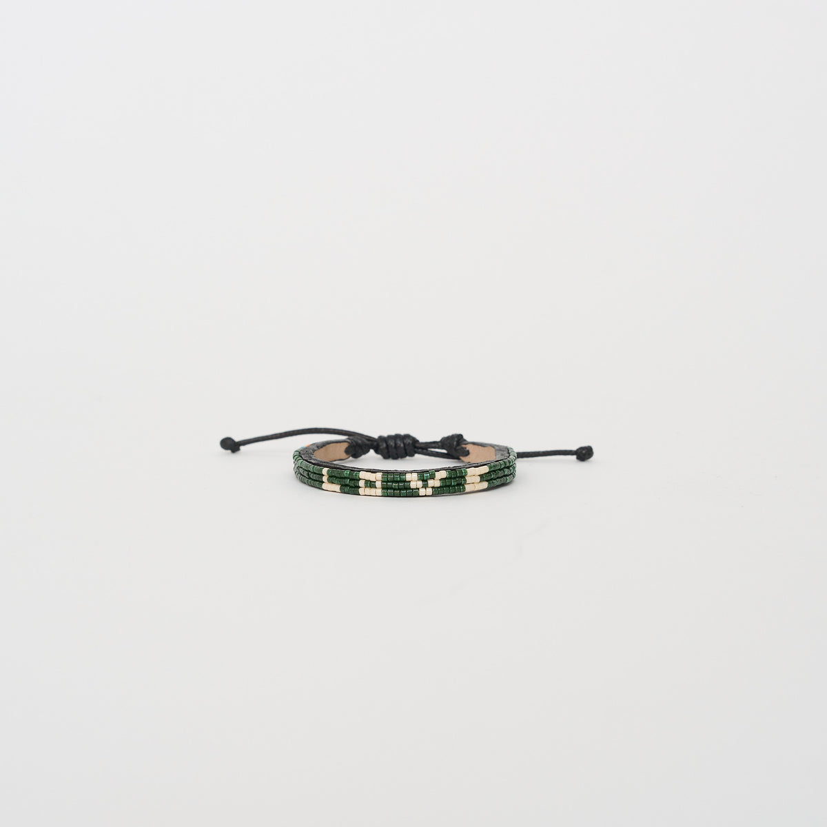 Skinny LOVE Bracelet - Pine/Cream
