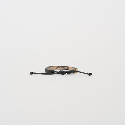 Skinny LOVE Bracelet - Pine/Cream