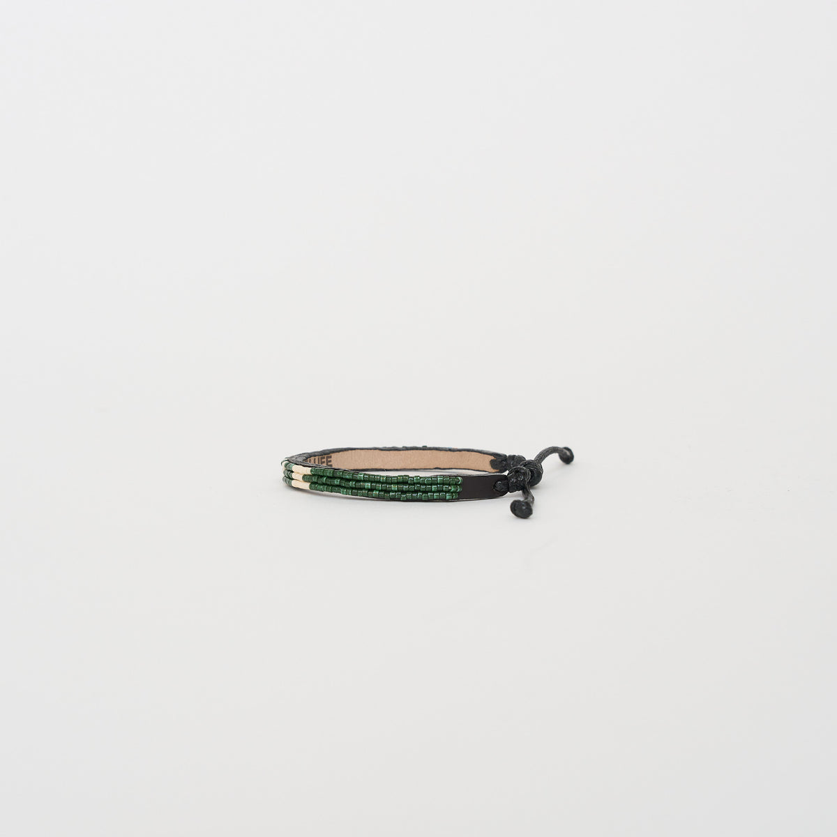 Skinny LOVE Bracelet - Pine/Cream
