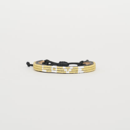 Skinny LOVE Bracelet – Daffodil/White