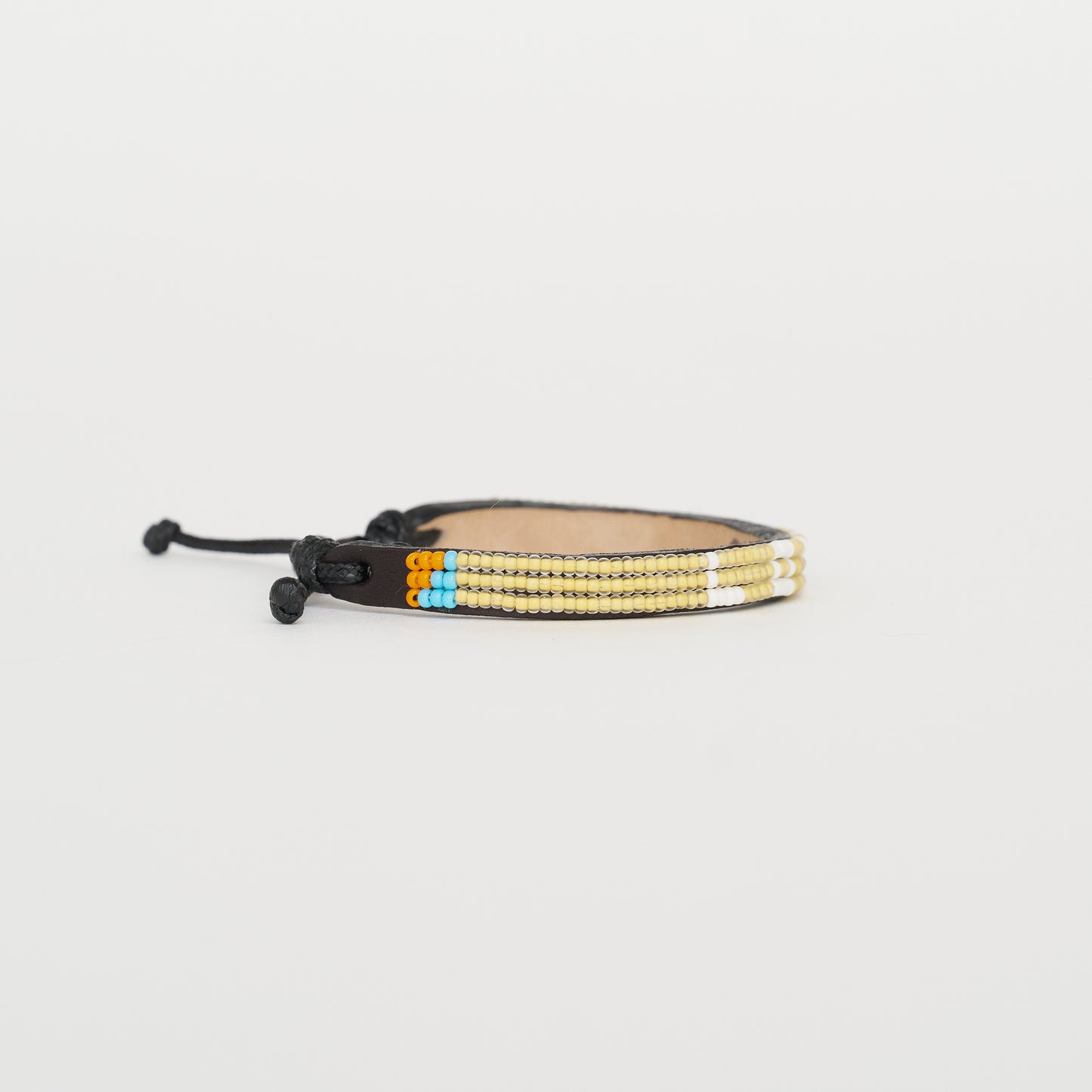 Skinny LOVE Bracelet – Daffodil/White