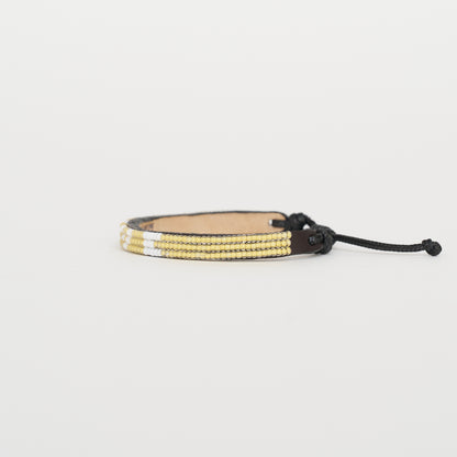 Skinny LOVE Bracelet – Daffodil/White