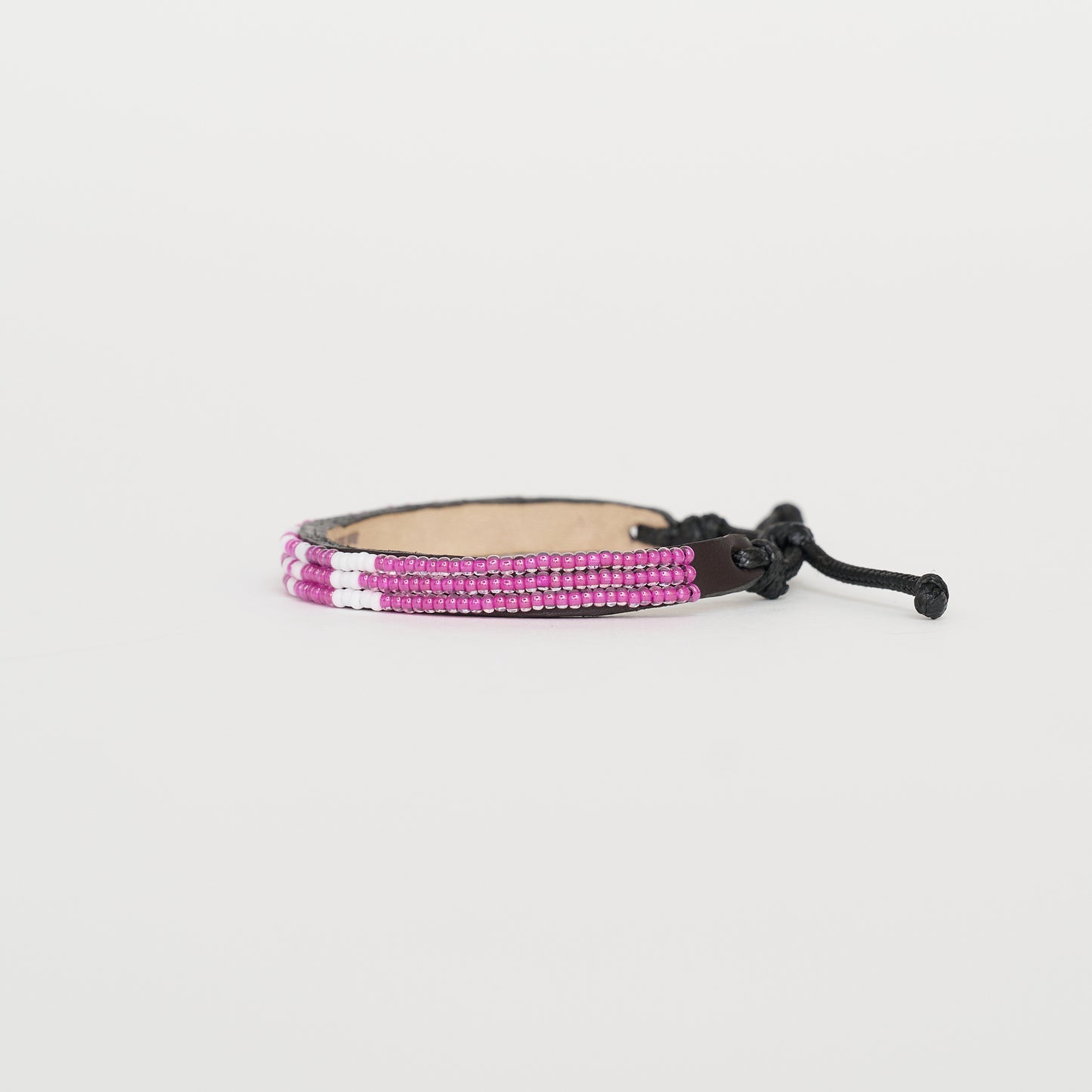 Skinny LOVE Bracelet – Fuchsia/White