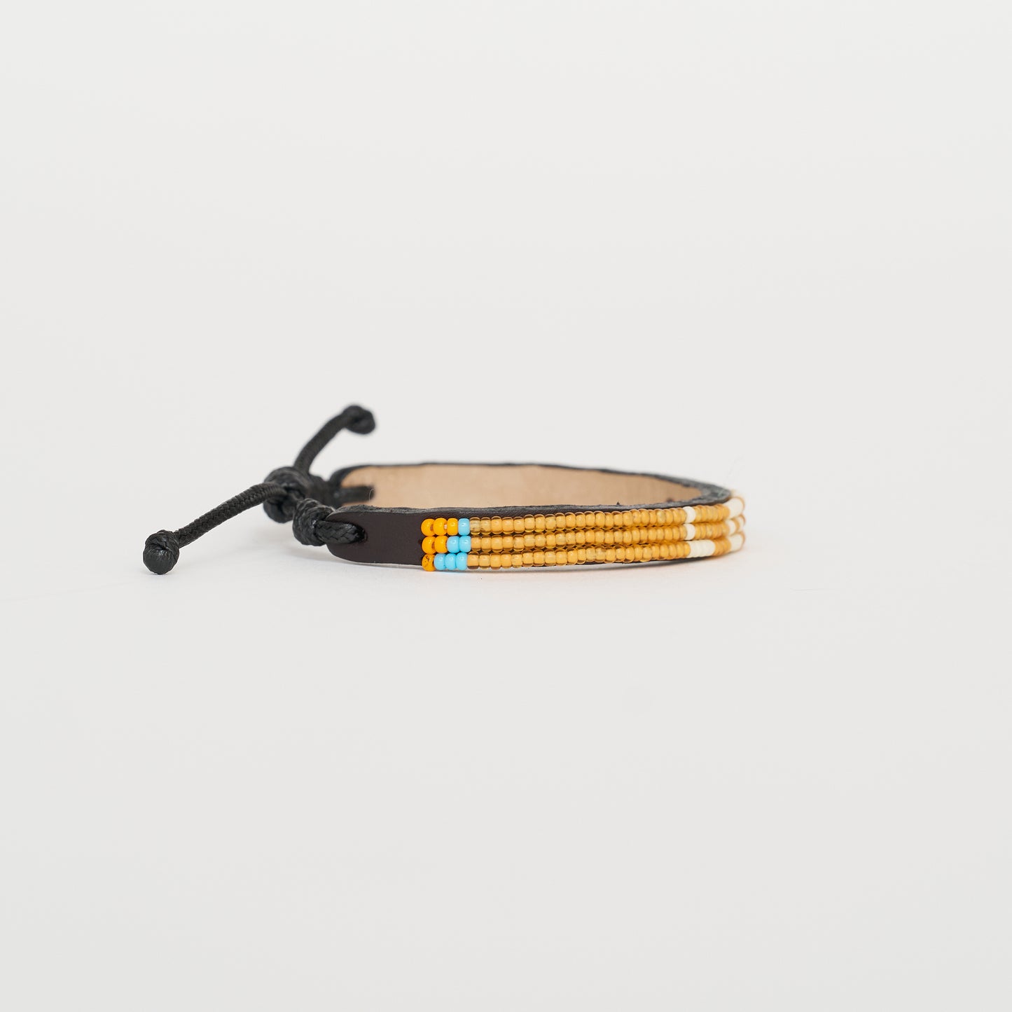 Skinny LOVE Bracelet – Tangerine/White