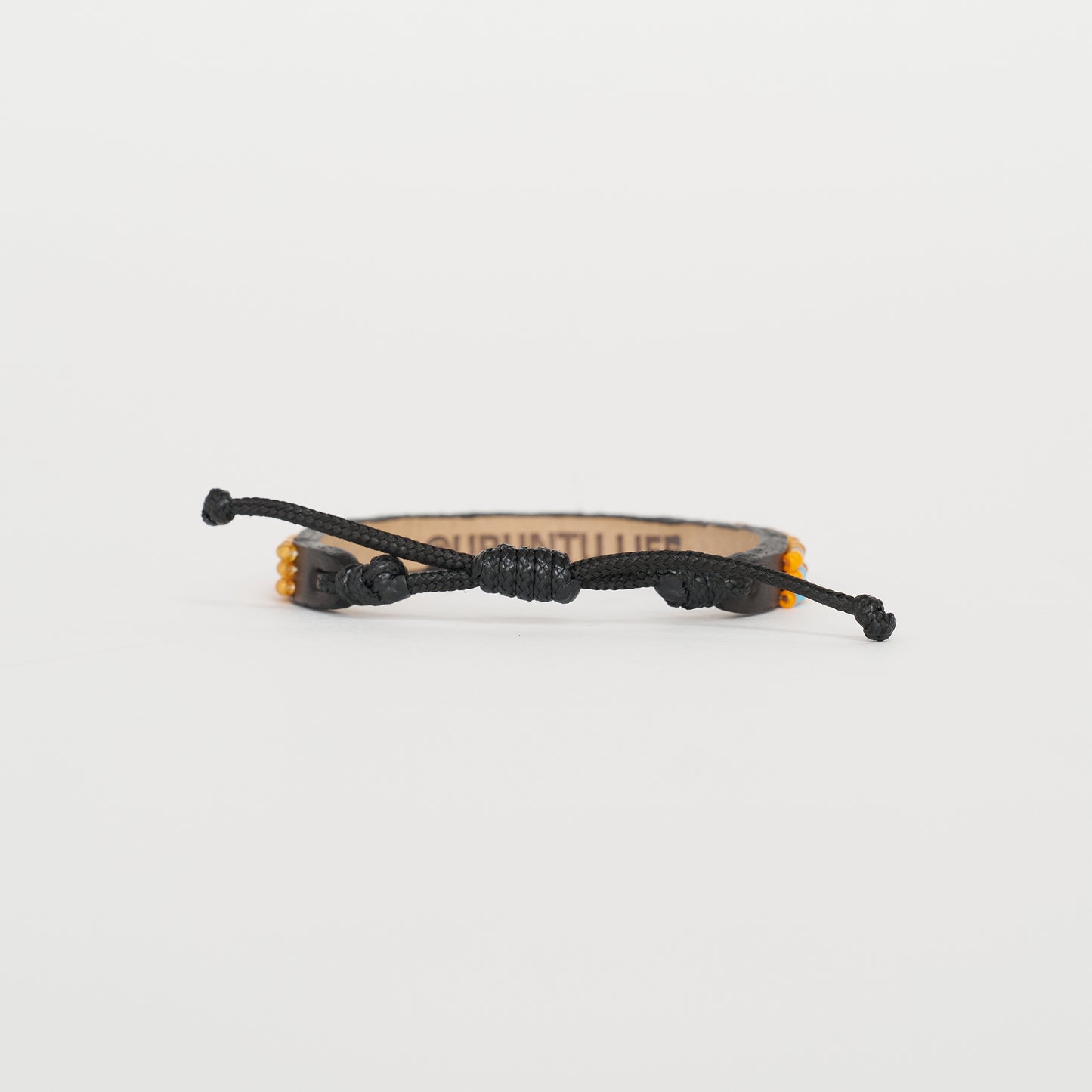 Skinny LOVE Bracelet – Tangerine/White