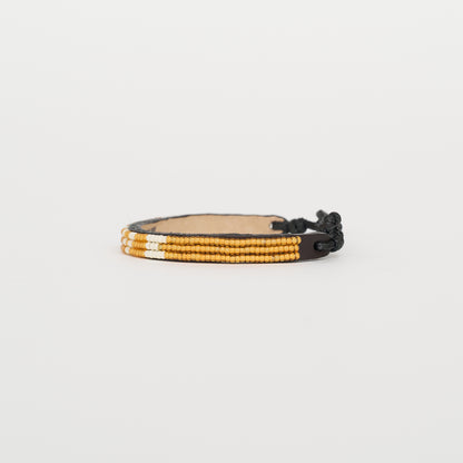 Skinny LOVE Bracelet – Tangerine/White