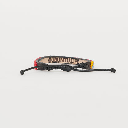 Skinny LOVE Bracelet - Red/White