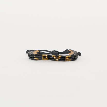 Skinny LOVE Bracelet - Black/Gold
