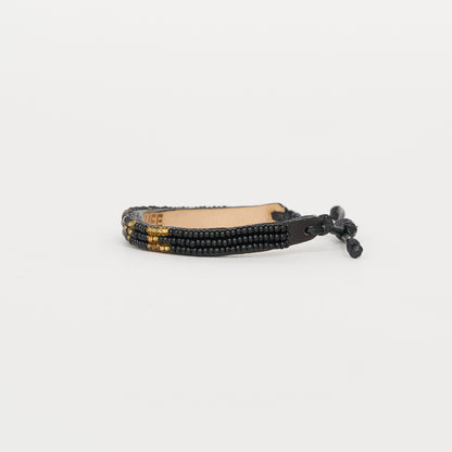 Skinny LOVE Bracelet - Black/Gold