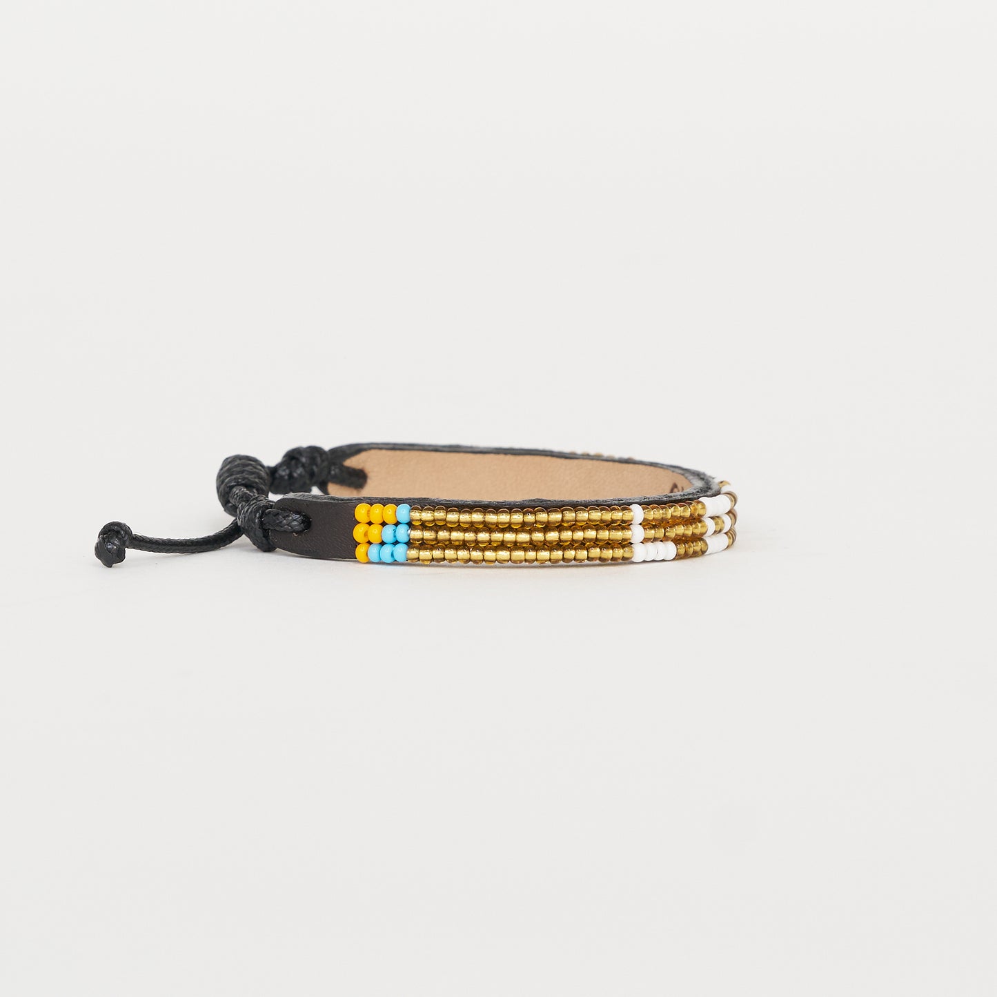 Skinny LOVE Bracelet - Gold/White