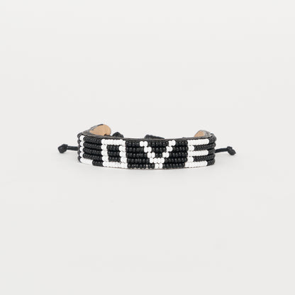 LOVE Bracelet - Black/White