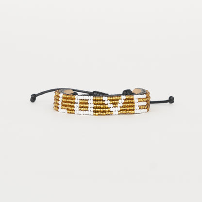 LOVE Bracelet - Gold/White