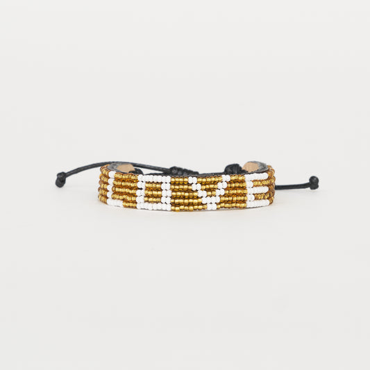 LOVE Bracelet - Gold/White