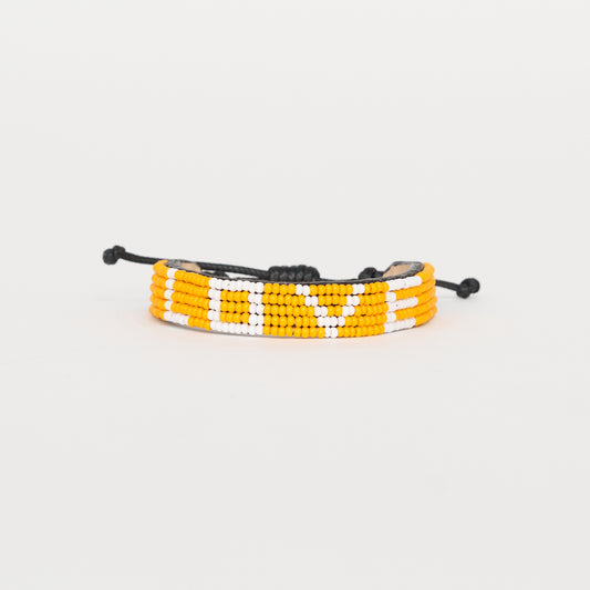 LOVE Bracelet - Orange/White