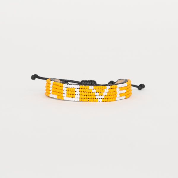 LOVE Bracelet - Orange/White