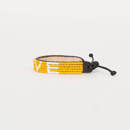 LOVE Bracelet - Orange/White