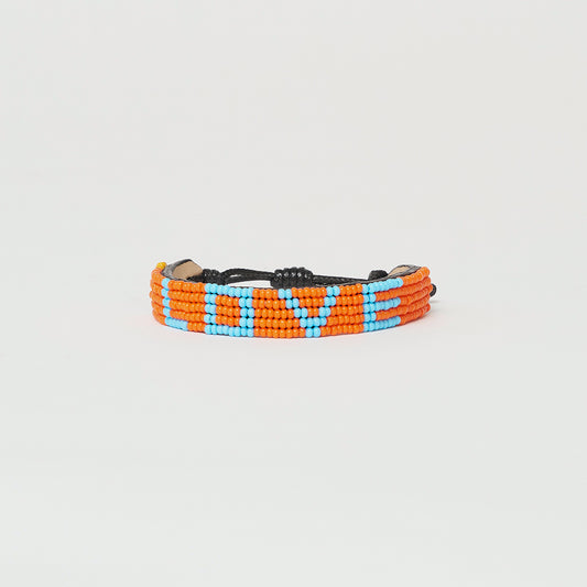 LOVE Bracelet - Orange/Light Blue
