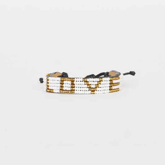 LOVE Bracelet - White/Gold