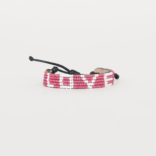 LOVE Bracelet - Summer Pink/White