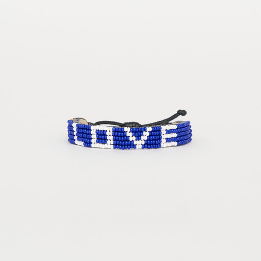 LOVE Bracelet - Royal/White