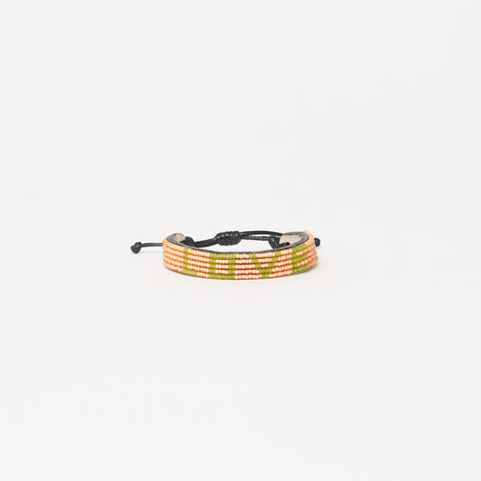 LOVE Bracelet - Orange Sorbet/Spring Green