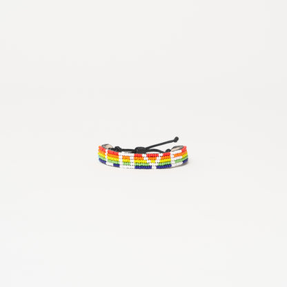 LOVE Bracelet - Rainbow/White
