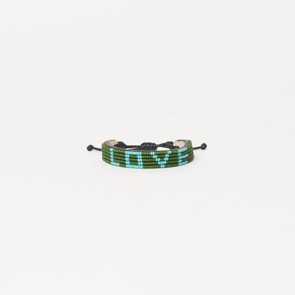 LOVE Bracelet - Fatigue Green/Aqua Blue