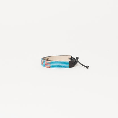 LOVE Bracelet - Seaglass Blue/Coral