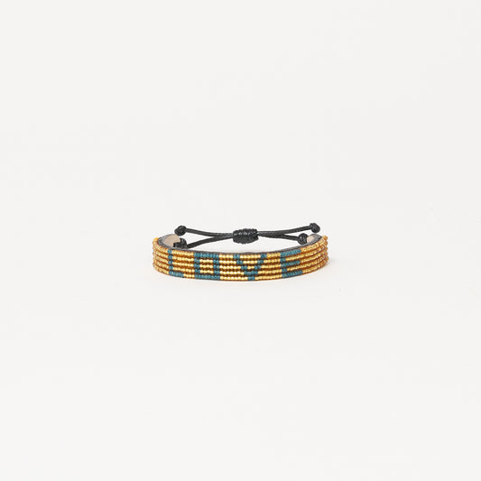 LOVE Bracelet - Gold/Indigo Blue