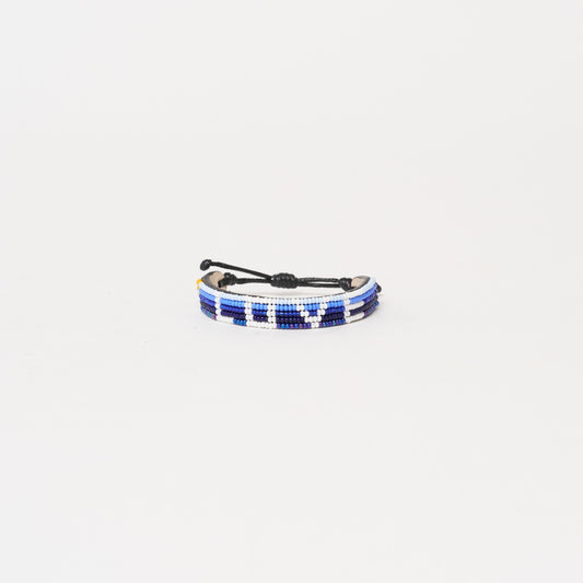 LOVE Bracelet - Blue Multi Stripe