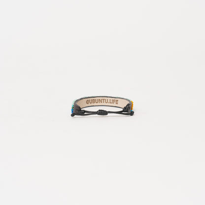 LOVE Bracelets- Green Multi Stripe