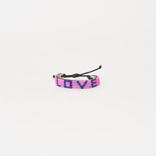 LOVE Bracelet- Bubblegum/Ink