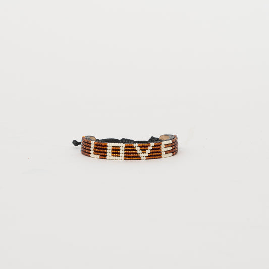 LOVE Bracelet - Copper/Cream