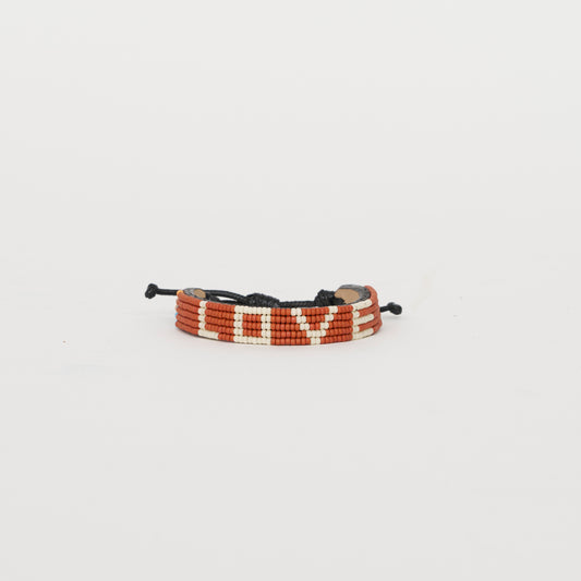 LOVE Bracelet - Terracotta/Cream